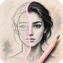 Ícone de Sketch Steps: AI Loomis Draw
